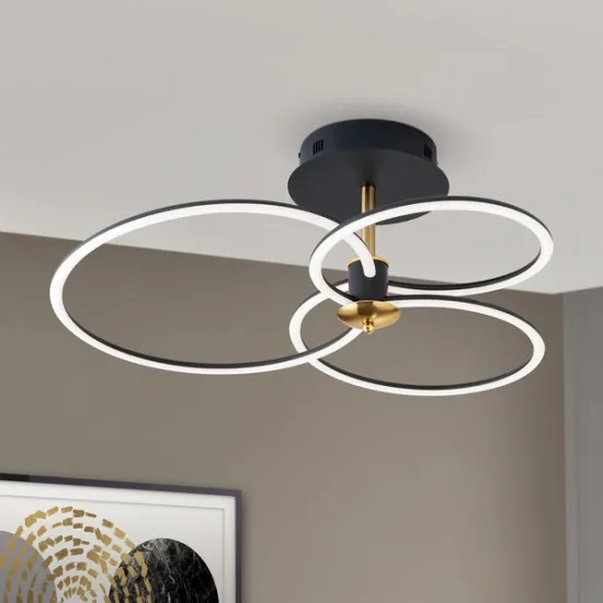 Orion Charlotte fekete-arany LED mennyezeti lámpa (ORI-DL 7-695) LED 1 izzós IP20 Orion Charlotte fekete-arany LED mennyezeti lámpa (ORI-DL 7-695) LED 1 izzós IP20