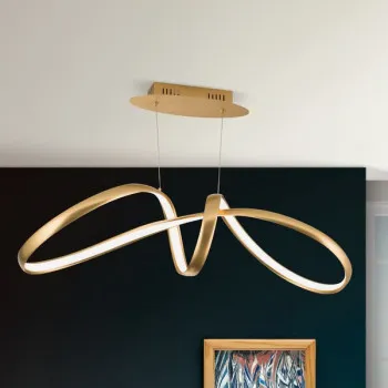 Orion Circus sárgaréz LED függesztett lámpa (ORI-HL 6-1663_BR) LED 1 izzós IP20