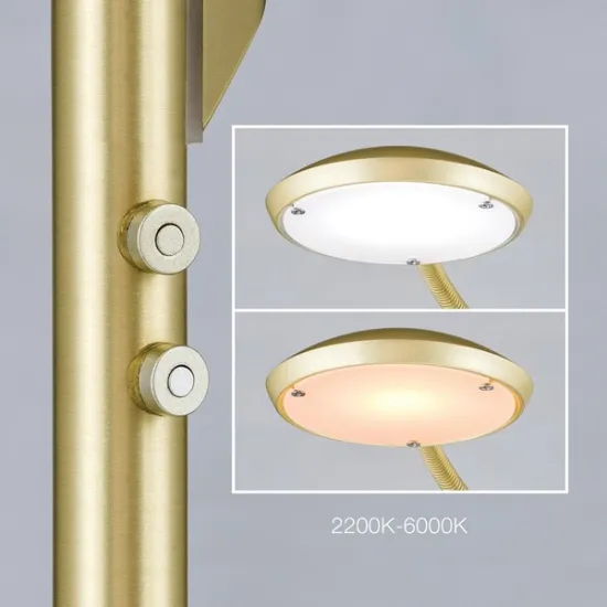 Orion Cobra matt sárgaréz LED állólámpa (ORI-Stl 12-1184/2_BR) LED 2 izzós IP20