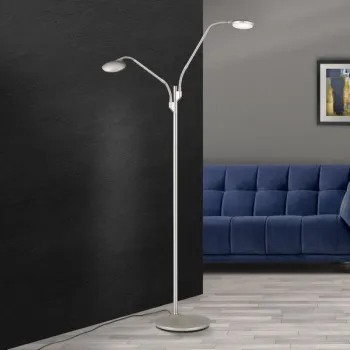 Orion Cobra szatén króm LED állólámpa (ORI-Stl 12-1184/2_S_CHR) LED 2 izzós IP20