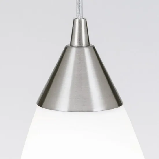 Orion Cone szatén króm-fehér függesztett lámpa (ORI-HL 6-1545/1) E27 1 izzós IP20