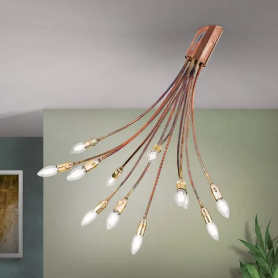 Orion Coppy réz mennyezeti lámpa (ORI-DL 7-543/12) E14 12 izzós IP20