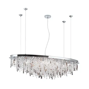 Orion Crystalriver króm-átlátszó csillár (ORI-LU 2517/120x45_CHR) G9 21 izzós IP20