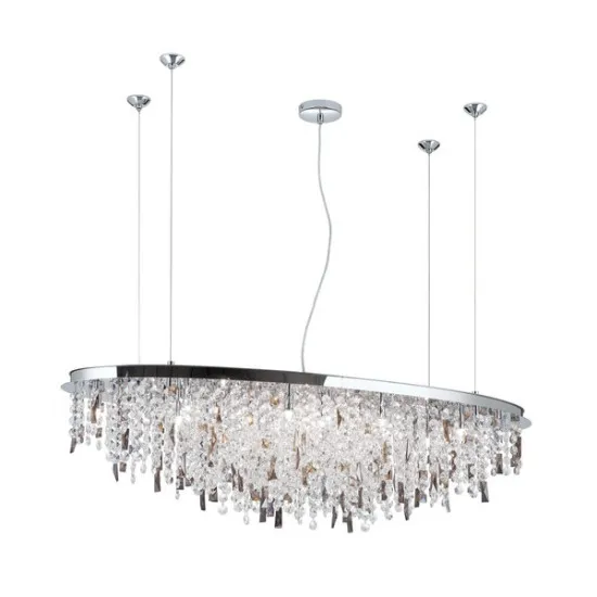 Orion Crystalriver króm-átlátszó csillár (ORI-LU 2517/120x45_CHR) G9 21 izzós IP20