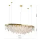 Orion Crystalriver arany-átlátszó csillár (ORI-LU 2517/120x45_GO) G9 21 izzós IP20
