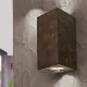 Orion Cube rozsdabarna fali lámpa (ORI-WA 2-1322_RU) GU10 2 izzós IP20