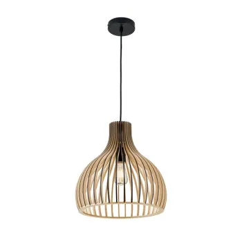 Orion Erik fekete-natúr függesztett lámpa (ORI-HL 6-1814/35) E27 1 izzós IP20