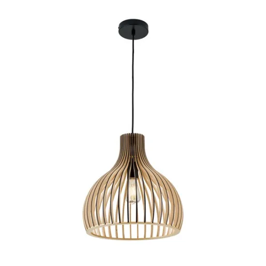Orion Erik fekete-natúr függesztett lámpa (ORI-HL 6-1814/35) E27 1 izzós IP20