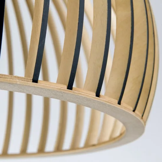 Orion Erik fekete-natúr függesztett lámpa (ORI-HL 6-1814/45) E27 1 izzós IP20