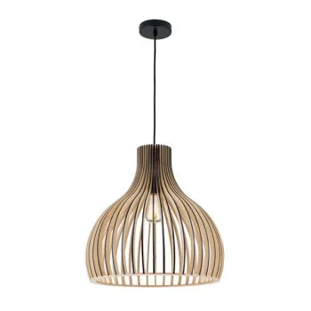 Orion Erik fekete-natúr függesztett lámpa (ORI-HL 6-1814/45) E27 1 izzós IP20