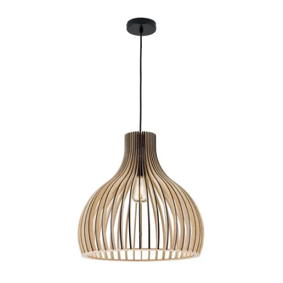 Orion Erik fekete-natúr függesztett lámpa (ORI-HL 6-1814/45) E27 1 izzós IP20