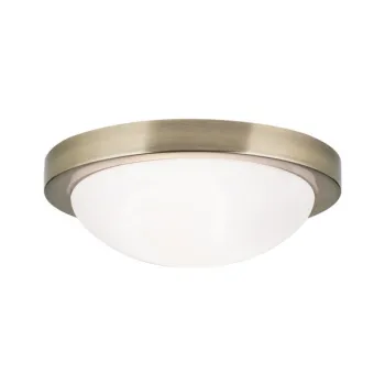 Orion Fato sárgaréz-opál fürdőszobai mennyezeti lámpa (ORI-NU 9-365/32_BR) E27 2 izzós IP44