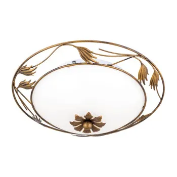 Orion Fleur antik arany-opál mennyezeti lámpa (ORI-DL 7-509/40) E27 2 izzós IP20