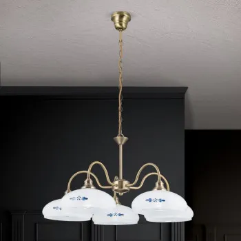 Orion Gabi sárgaréz-opál csillár (ORI-LU 1723/5) E14 5 izzós IP20