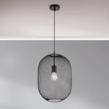 Orion Georgina fekete függesztett lámpa (ORI-HL 6-1699/1) E27 1 izzós IP20