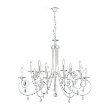 Orion Giada matt ezüst csillár (ORI-LU 1670/6+6_SI) E14 12 izzós IP20