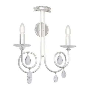 Orion Giada matt ezüst falikar (ORI-WA 2-1136/2_SI) E14 2 izzós IP20