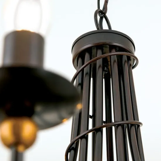 Orion Giovanni fekete-antik arany csillár (ORI-LU 1632/6+6) E14 12 izzós IP20