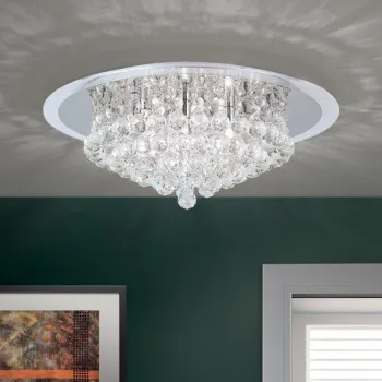 Orion Gloria króm-átlátszó mennyezeti lámpa (ORI-DLU 2378/6/50_CHR) G9 6 izzós IP20