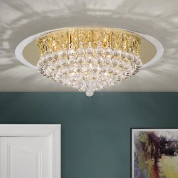 Orion Gloria arany-átlátszó mennyezeti lámpa (ORI-DLU 2378/9/62_GO) G9 9 izzós IP20