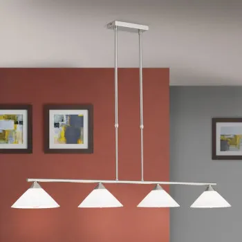 Orion Grado szatén króm-opál függesztett lámpa (ORI-LU 1684/4) E14 4 izzós IP20