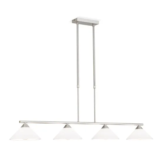 Orion Grado szatén króm-opál függesztett lámpa (ORI-LU 1684/4) E14 4 izzós IP20