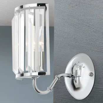 Orion Gstaad króm-átlátszó falikar (ORI-WA 2-1352/1) E14 1 izzós IP20