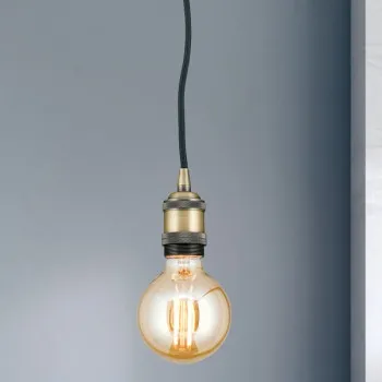 Orion Jailhouse sárgaréz függesztett lámpa (ORI-HL 6-1648/1_BR) E27 1 izzós IP20