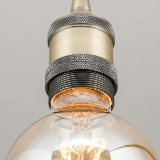 Orion Jailhouse sárgaréz függesztett lámpa (ORI-HL 6-1648/1_BR) E27 1 izzós IP20