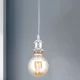 Orion Jailhouse szatén króm függesztett lámpa (ORI-HL 6-1648/1_S_CHR) E27 1 izzós IP20