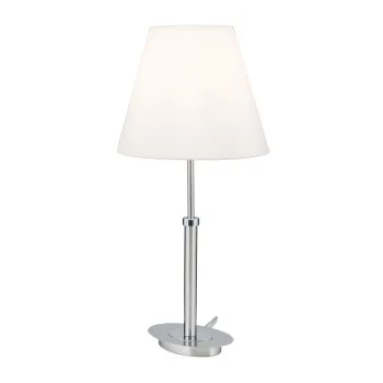 Orion Kara szatén króm-fehér asztali lámpa (ORI-LA 4-1149/1) E27 1 izzós IP20