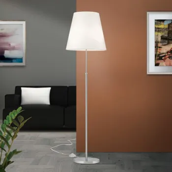 Orion Kara szatén króm-fehér állólámpa (ORI-Stl 12-1142/2) E27 2 izzós IP20