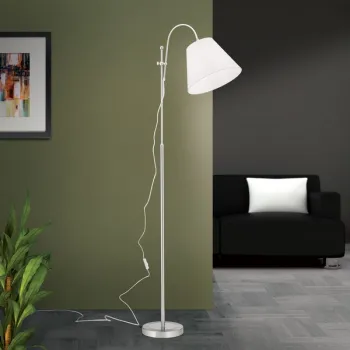 Orion Kara szatén króm-fehér állólámpa (ORI-Stl 12-1143/1) E27 1 izzós IP20