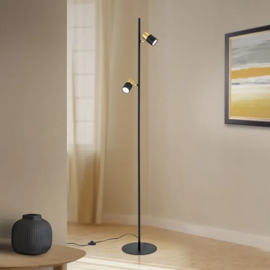 Orion Kevin fekete-arany állólámpa (ORI-Stl 12-1190/2) GU10 2 izzós IP20 Orion Kevin fekete-arany állólámpa (ORI-Stl 12-1190/2) GU10 2 izzós IP20
