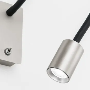 Orion Kurt szatén króm-fekete LED falikar (ORI-WA 2-1342_S_CHR) LED 1 izzós IP20