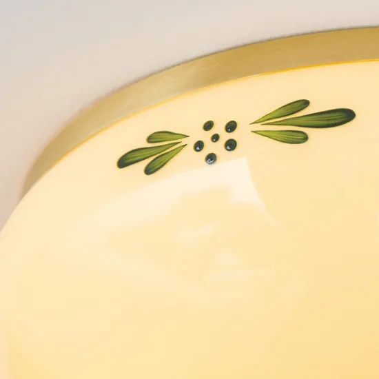 Orion Landhaus sárgaréz-opál mennyezeti lámpa (ORI-DL 7-673 MS_CHA_GR) E27 2 izzós IP20