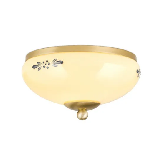 Orion Landhaus sárgaréz-opál mennyezeti lámpa (ORI-DL 7-673 PAT_CHA_B) E27 2 izzós IP20