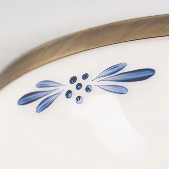 Orion Landhaus sárgaréz-opál mennyezeti lámpa (ORI-DL 7-673 PAT_OP_B) E27 2 izzós IP20