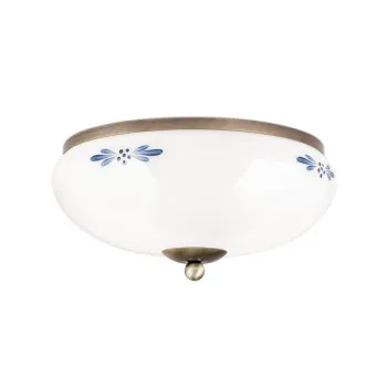 Orion Landhaus sárgaréz-opál mennyezeti lámpa (ORI-DL 7-673 PAT_OP_B) E27 2 izzós IP20