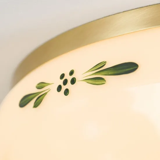 Orion Landhaus sárgaréz-opál mennyezeti lámpa (ORI-DL 7-674 MS_CHA_GR) E27 3 izzós IP20