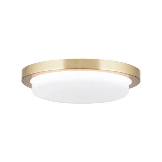 Orion Lerox csiszolt sárgaréz-opál LED mennyezeti lámpa (ORI-DL 7-668/20_B_BR) LED 1 izzós IP20