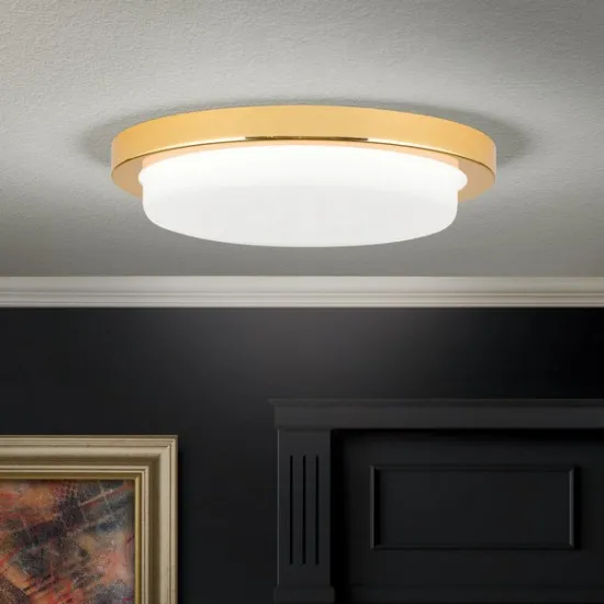 Orion Lerox arany-opál LED mennyezeti lámpa (ORI-DL 7-668/20_GO) LED 1 izzós IP20