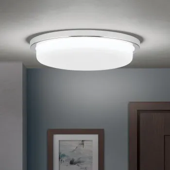 Orion Lerox króm-opál LED mennyezeti lámpa (ORI-DL 7-669/30_CHR) LED 1 izzós IP20
