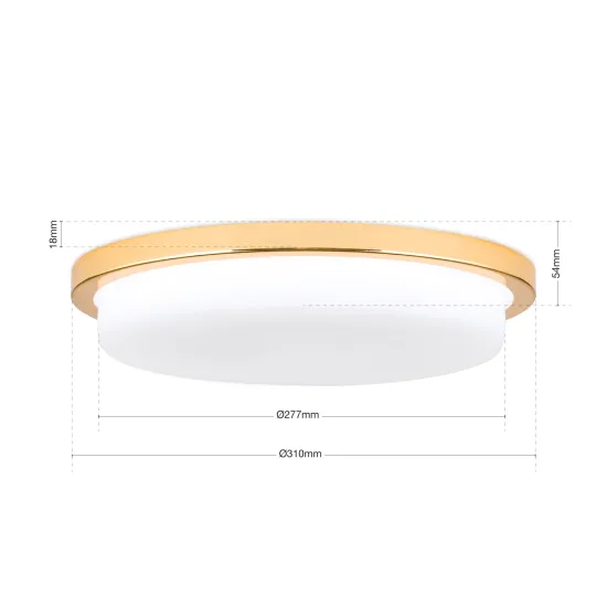 Orion Lerox arany-opál LED mennyezeti lámpa (ORI-DL 7-669/30_GO) LED 1 izzós IP20