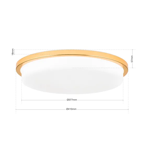 Orion Lerox arany-opál LED mennyezeti lámpa (ORI-DL 7-670/40_GO) LED 1 izzós IP20