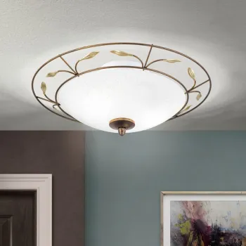 Orion Luca antik arany-opál mennyezeti lámpa (ORI-DL 7-338/2) E14 2 izzós IP20