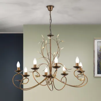 Orion Luca antik arany csillár (ORI-LU 1571/8) E14 8 izzós IP20