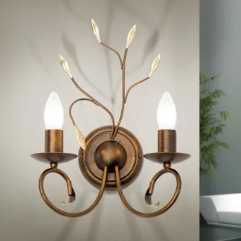 Orion Luca antik arany falikar (ORI-WA 2-884/2) E14 2 izzós IP20