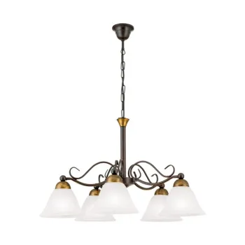 Orion Ludo arany-opál csillár (ORI-LU 1707/5) E14 5 izzós IP20