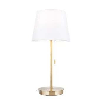 Orion Ludwig sárgaréz-fehér asztali lámpa (ORI-LA 4-1205_BR) E27 1 izzós IP20